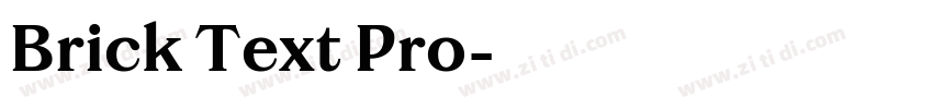 Brick Text Pro字体转换 Brick Text Pro字体转换